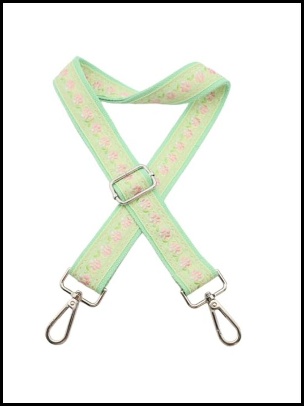 Wide Jacquard Embroidery Crossbody Purse Strap Adjustable Replacement